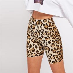 High-Waisted Leopard Print Short Legging Spanx