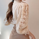 Chic Flower Lace Shirt